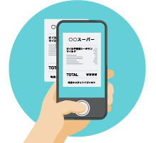 レシートを撮影